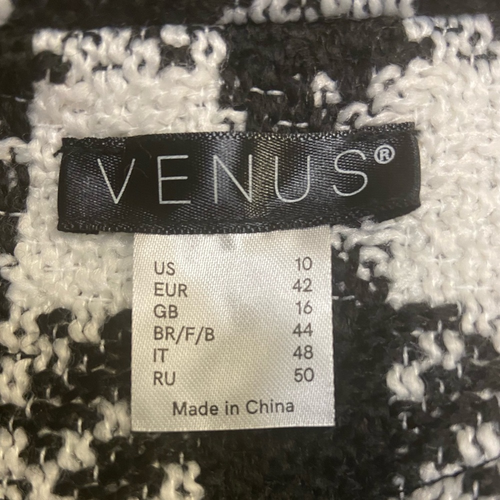Venus - Houndstooth A-Line Dress (NWT) - Picture 4 of 8